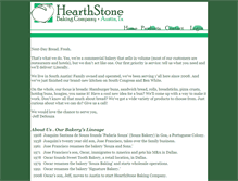 Tablet Screenshot of hearthstonebaking.com